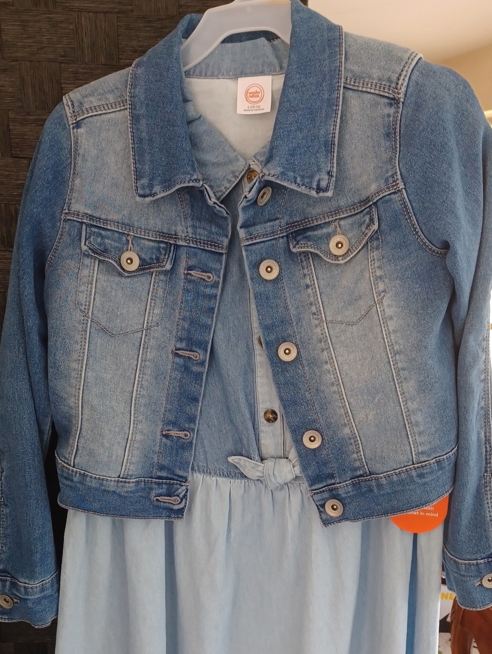 Kids Light Blue Denim Jean Jacket - Unbranded
